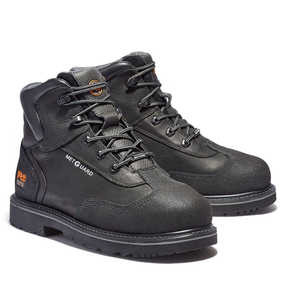 Bocanci De Muncă Timberland Barbati Negrii - Pro® Met Guard 6\" Steel Toe - Romania - VGYUDR460